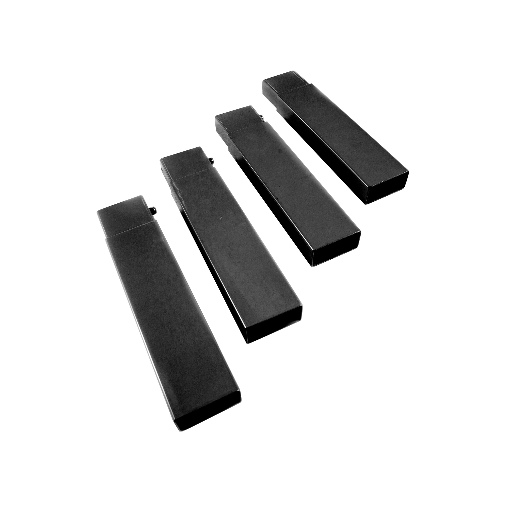 Disc-O-Bed Leg Extension Set — Adds 7in. Height, Black, Model# 19802/BLK